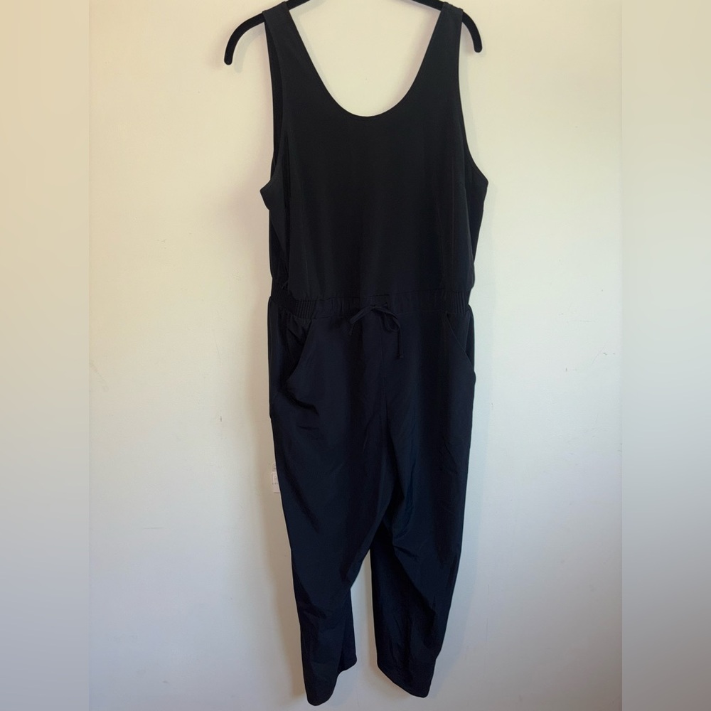 All in Motion Black Sleeveless Jumpsuit